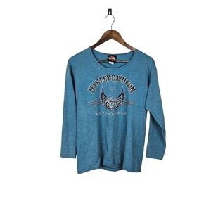 Harley-Davidson Blue Longsleeve Sz M